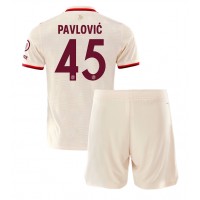 Koszulka piłkarska Bayern Munich Aleksandar Pavlovic #45 Strój Trzeci dla dzieci 2024-25 tanio Krótki Rękaw (+ Krótkie spodenki)